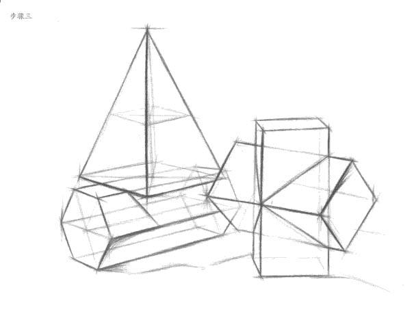 广州美术培训-如何画几何体结构素描